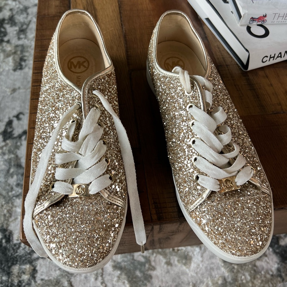 Michael Kors Sneakers Gold glitter